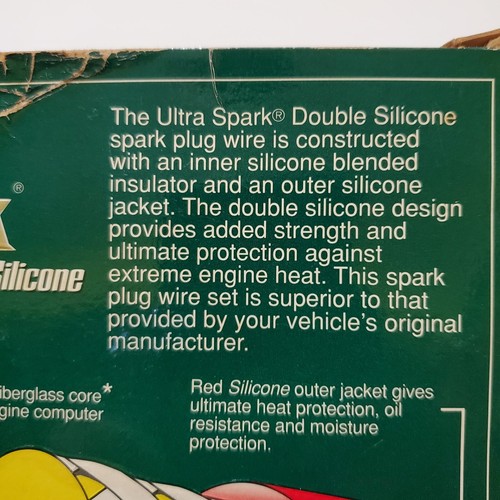 Ultra Spark Double Silicone Spark Plug Wires #4137 Red Straight 6 Plus Coil Wire - Bild 4 von 19