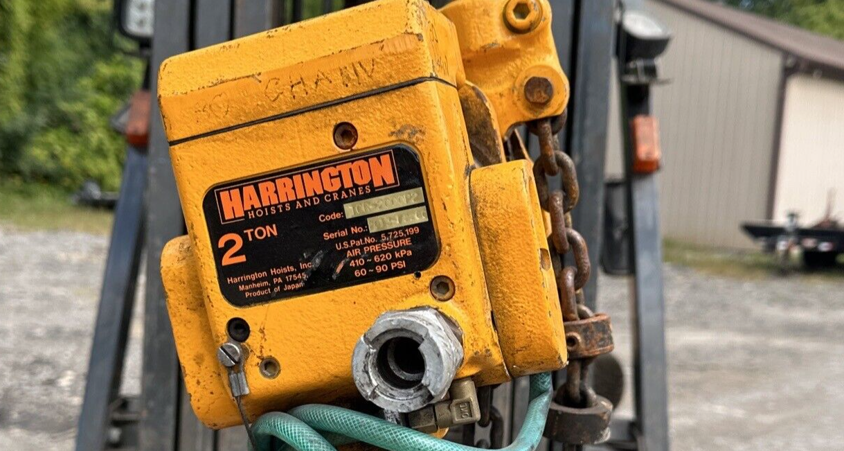 Harrington TCR2000C2 2Ton Air Pneumatic 50 FOOT/ 15 METER Chain Hoist Lift eBay