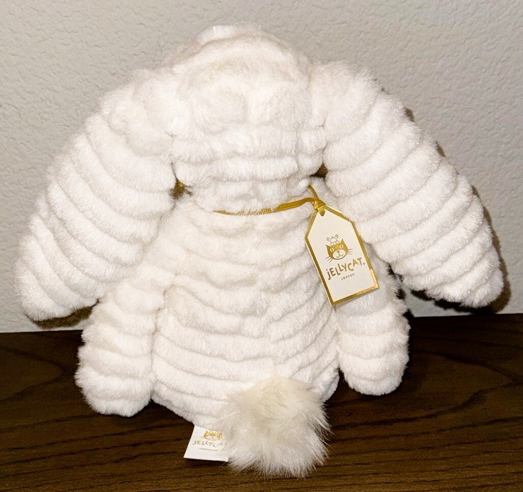 Jellycat Bashful Luxe Bunny Nimbus Medium Plush Toy BAS3NIM Easter