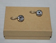 Silpada Sterling Silver Huge Cubic Zirconia "Cinema Star" Drop Earrings W2393