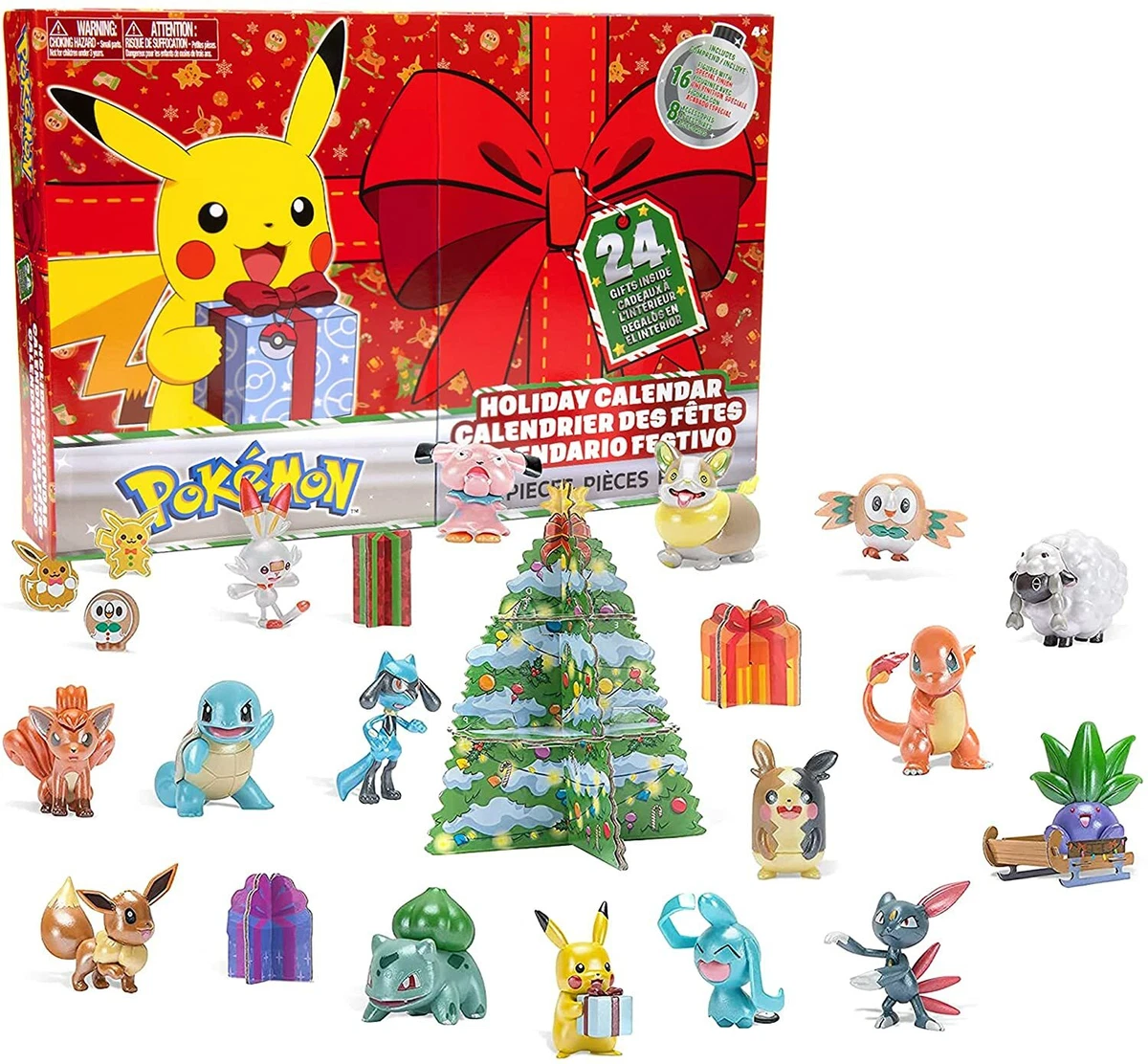 Pokemon 2021 Holiday Advent Calendar for Kids, 24 Gift Pieces - NEW