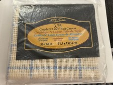 New 3.75 Graph N' Latch Rug Canvas MCG Textiles 36"x60" C12