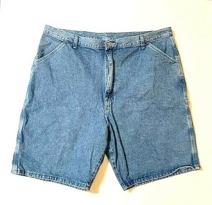 Wrangler Carpenter Jean Shorts Men's Size 40 Medium Blue Denim Mid Rise Cotton Wrangler Carpenter Jean Shorts Men's Size 40 Medium Blue Denim Mid Rise Cotton