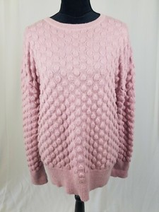 COS Donna S Rosa Girocollo Mohair Misto Lana Maglione Manica Lunga | eBay