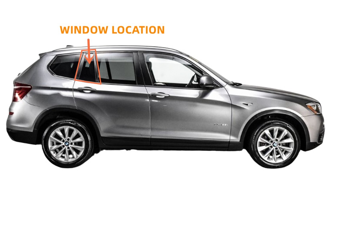 X3 Rear Window Passenger/Right Side Rear Vent Window Glass For 2011-2017 BMW X3 | eBay