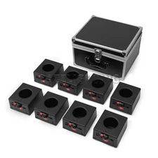 PAIDUN 8PCS Sparkler Base Mini Cold Spark Machine with Case Remote Stage Effect