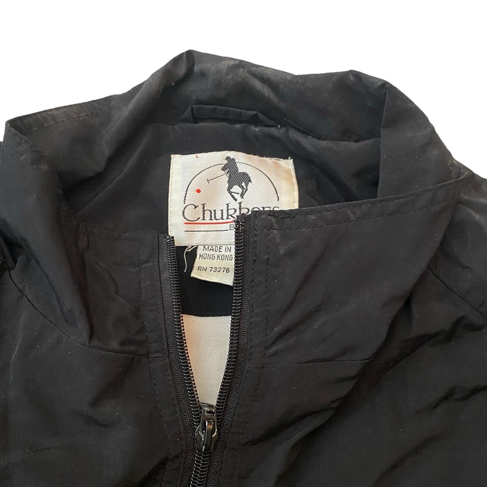 Vintage MATCO Tools Jacket Good As Gold Full Zip Nylon Windbreaker Black Size XL - Image 4 of 4