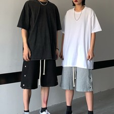 Men Loose Elasticated Gym Shorts Sweat Jogger Jogging Half Pants Sports Bottoms