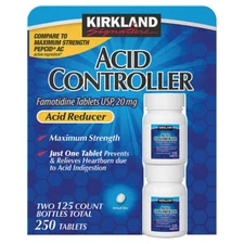 Kirkland Signature Acid Controller 20 mg., 250 Tablets - FREE SHIPPING! - FRESH!