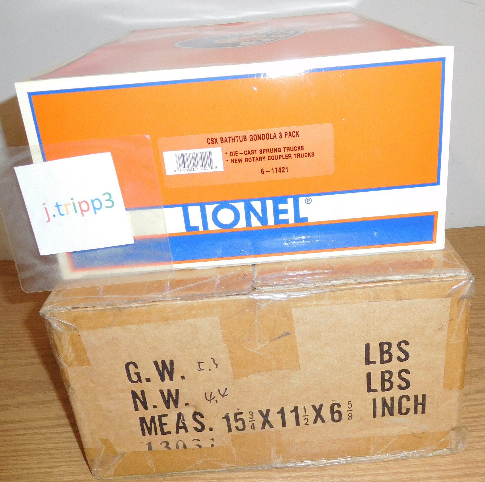 LIONEL 617421 CSX RAILROAD ROTARY BATHTUB GONDOLA 3 CAR SET O SCALE