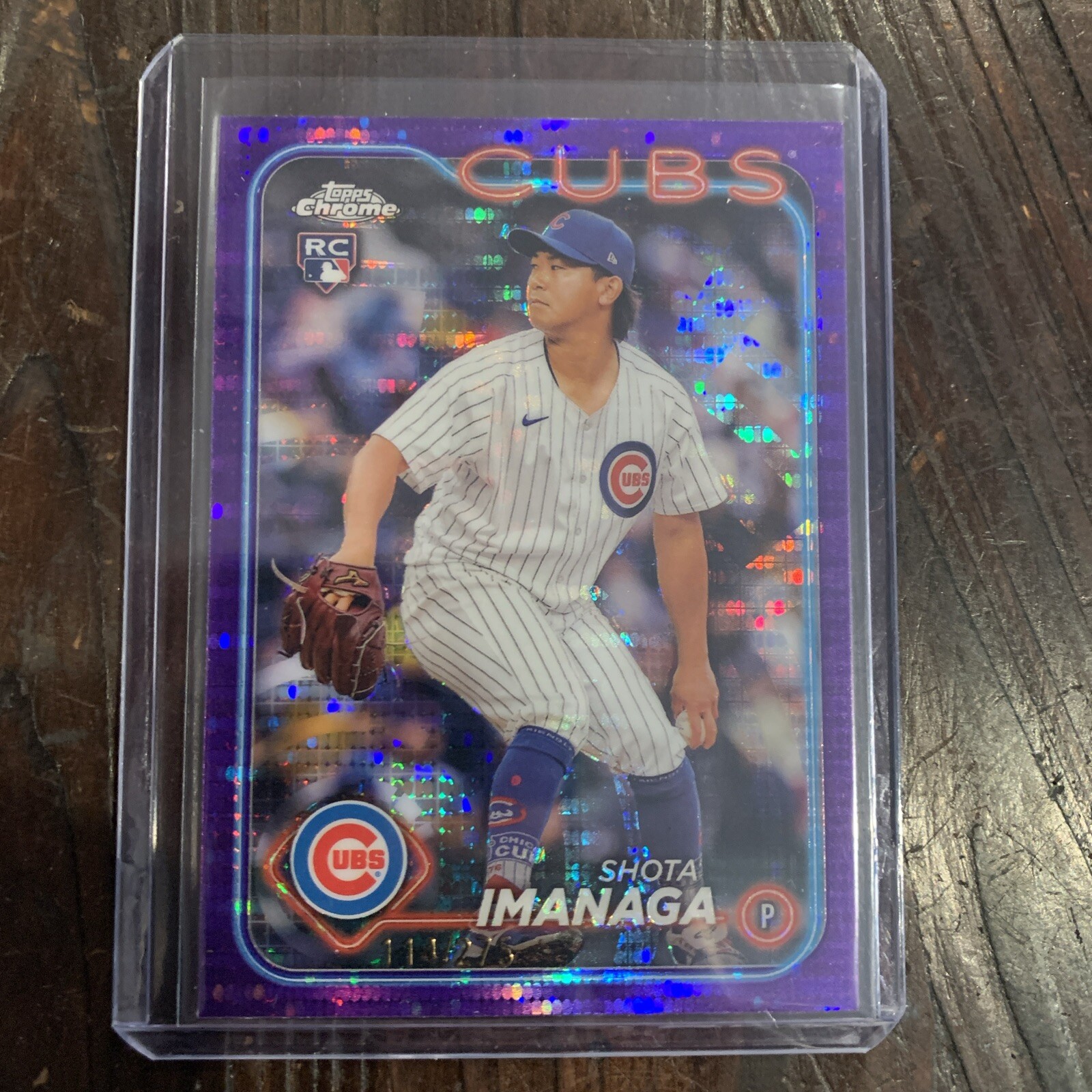 2024 Topps Chrome - Purple Sonar Refractor #121 Shota Imanaga /275 (RC)