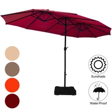 Le Papillon 14 Ft Outdoor Umbrella Double Sided Aluminum Market Patio For Sale Online Ebay
