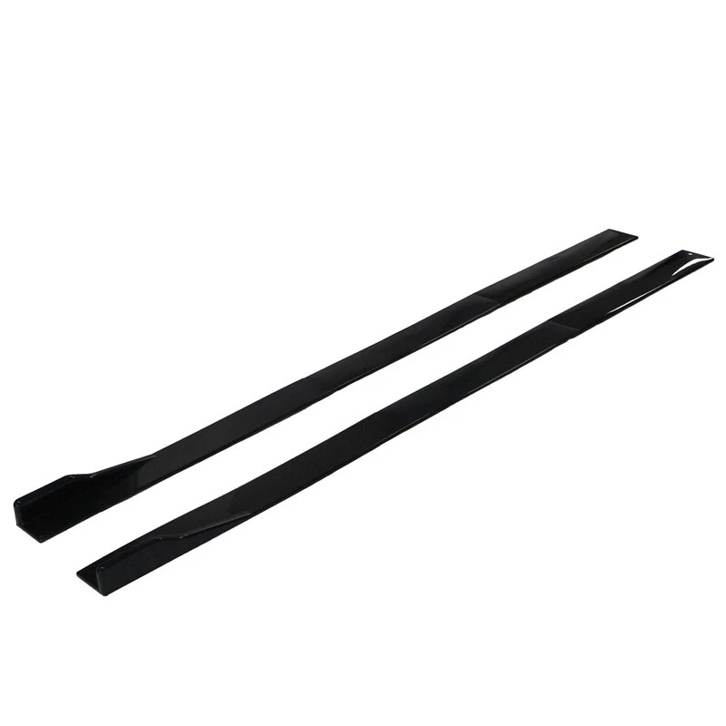 Pair Glossy Black For Mazda 3 2 5 6 Side Skirts Extension Panel Lip US FAST Foto 4 de 4
