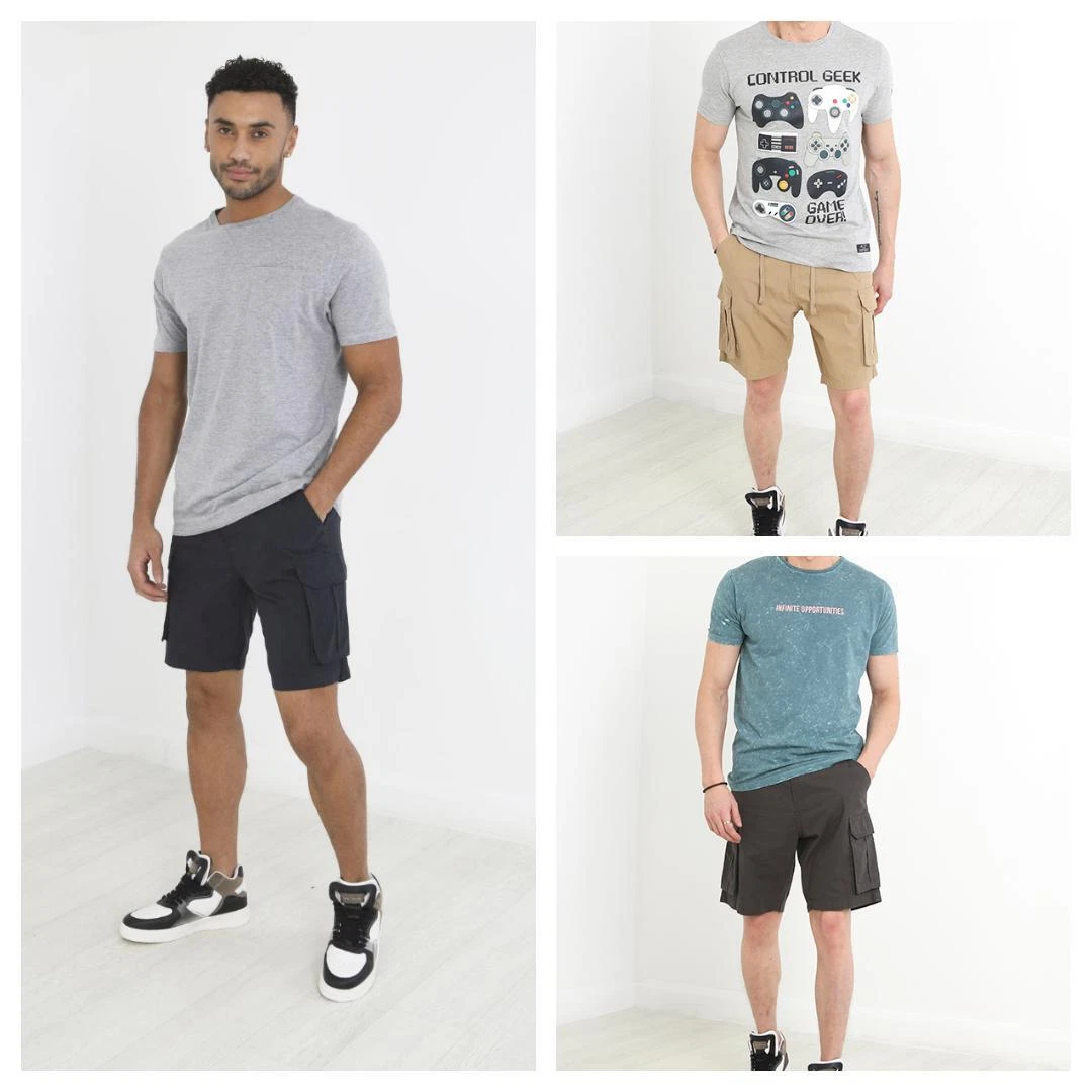 Mens Above Knee Lightweight Cotton Cargo Shorts Elasticated Waist Size S to 2XL
Opens in a new windo