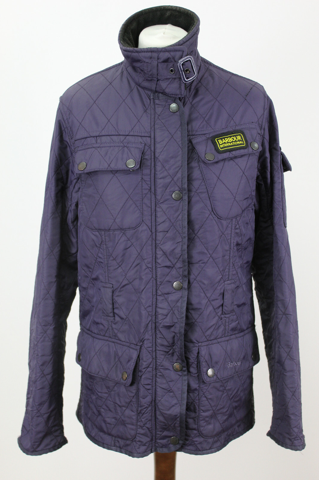 BARBOUR International Purple Quilted 