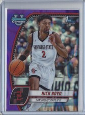 Nick Boyd - 2024-25 Bowman University Chrome - #73 Purple Lava Refractor (RC)