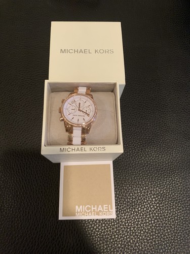 NEW MICHAEL KORS MK6324 RITZ WHITE 