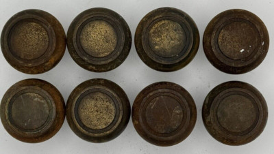 Lot of 8 Antique Reclaimed Steel Door Knobs