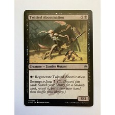 MTG Magic The Gathering Twisted Abomination Card Black Masters 25 zombie Mutant