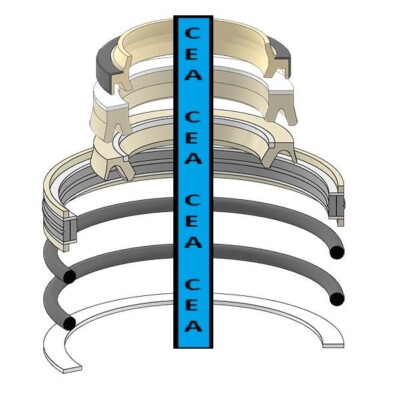 C75300020 Arm Crowd Stick Cylinder Seal Kit Fits Mitsubishi MS110-5 MS-110L-5