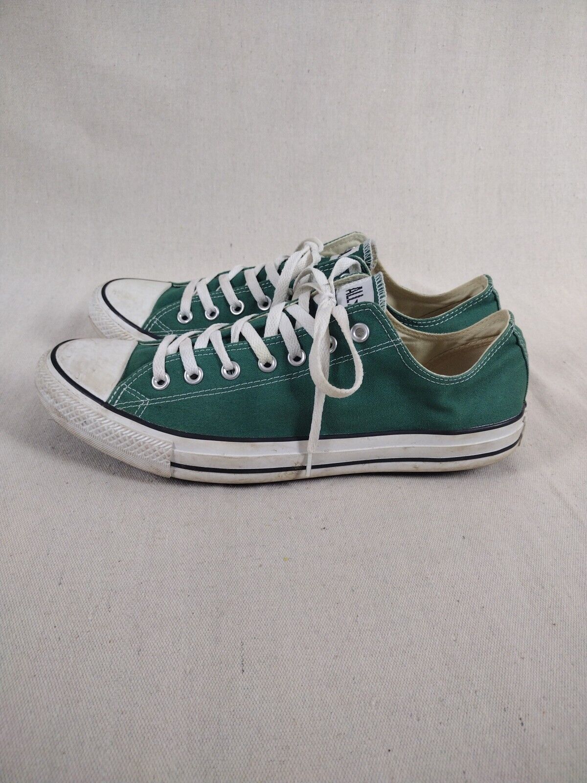 Unisex Green Converse All Stars Low Tennis Shoes … - image 2
