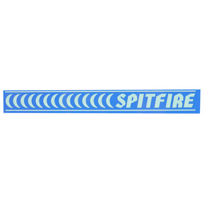 Spitfire Skateboard Barred Sticker Blue/Teal 12'' x 1.5''