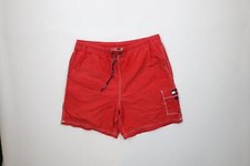 Vintage 90s Tommy Hilfiger Mens XL Distressed Big Logo Lined Shorts Swim Trunks