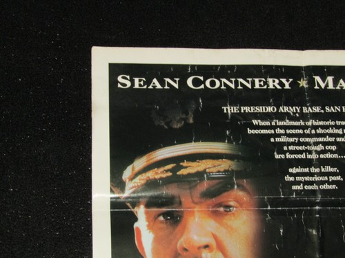 Póster de película vintage 1988 The Presidio original 40"" X 27"" de Sean Connery - Imagen 6 de 13
