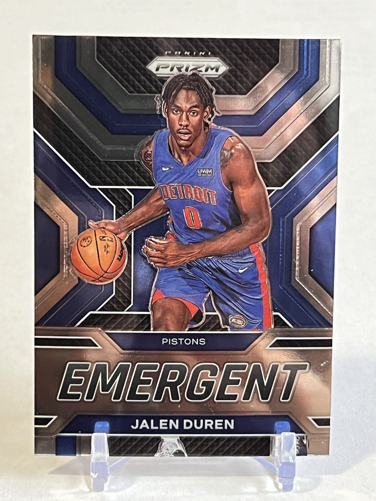 2022-23 Panini Prizm Jalen Duren Emergent Rookie RC Detroit Pistons #20 SP