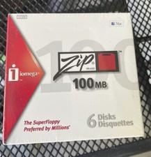 IOMEGA ZIP 100MB 6 DiskS Set Brand New Sealed SEE PICS