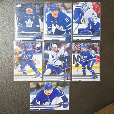 Upper Deck 2023-24 Series 1 Hockey Toronto Maple Leafs 7 Base Card Lot
