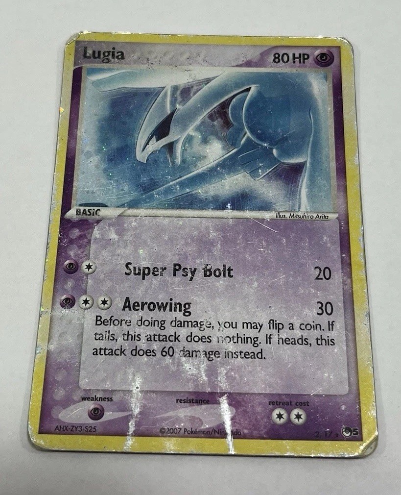 Pokemon TCG Lugia Pop Series 5 Holo Rare Card 2/17