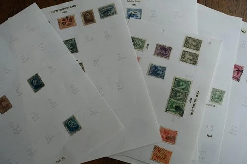 NEWFOUNDLAND Canada Stamp Collection with issues from 1866 Onwards Used/Mint