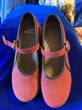 Dansko Steffi Mary Jane Comfort Clog in Dark Milled Nubuck Size EU 36