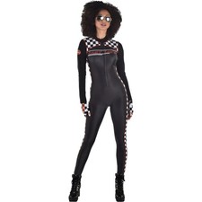 h Traje de Gato Corredor Coche de Carreras Traje de Conductor Tú mismo Vestido Elegante Halloween Adulto L/XL