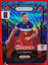2026 Panini Prizm Monopoly FIFA Blue Wave Prizm Clint Dempsey #51 USA