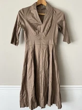 Kim Schalk Tan Made In U.S.A. Couture Dress Size 6