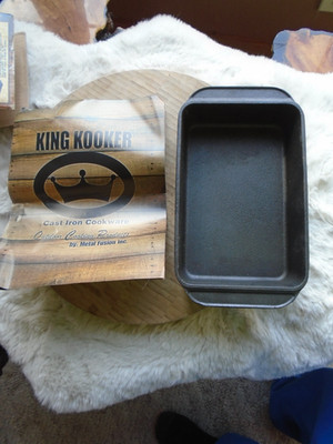 NEW King Cooker Pre Seasoned Cast Iron Roaster Pan 6'' x 9'' Grill or Oven