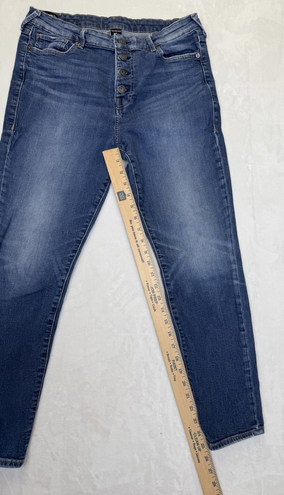 True Religion Jeans Women’s Sz 32 Halle High Rise Button Fly Super Skinny thumbnail 13