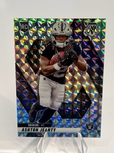 2025 Mosaic Ashton Jeanty Silver Mosaic Parallel Rookie! #345 Raiders