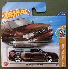 Scheda corta Audi Avant RS2 Maroon Hot Wheels '94 2025 anni 70 VS 90s 29/250 1:64