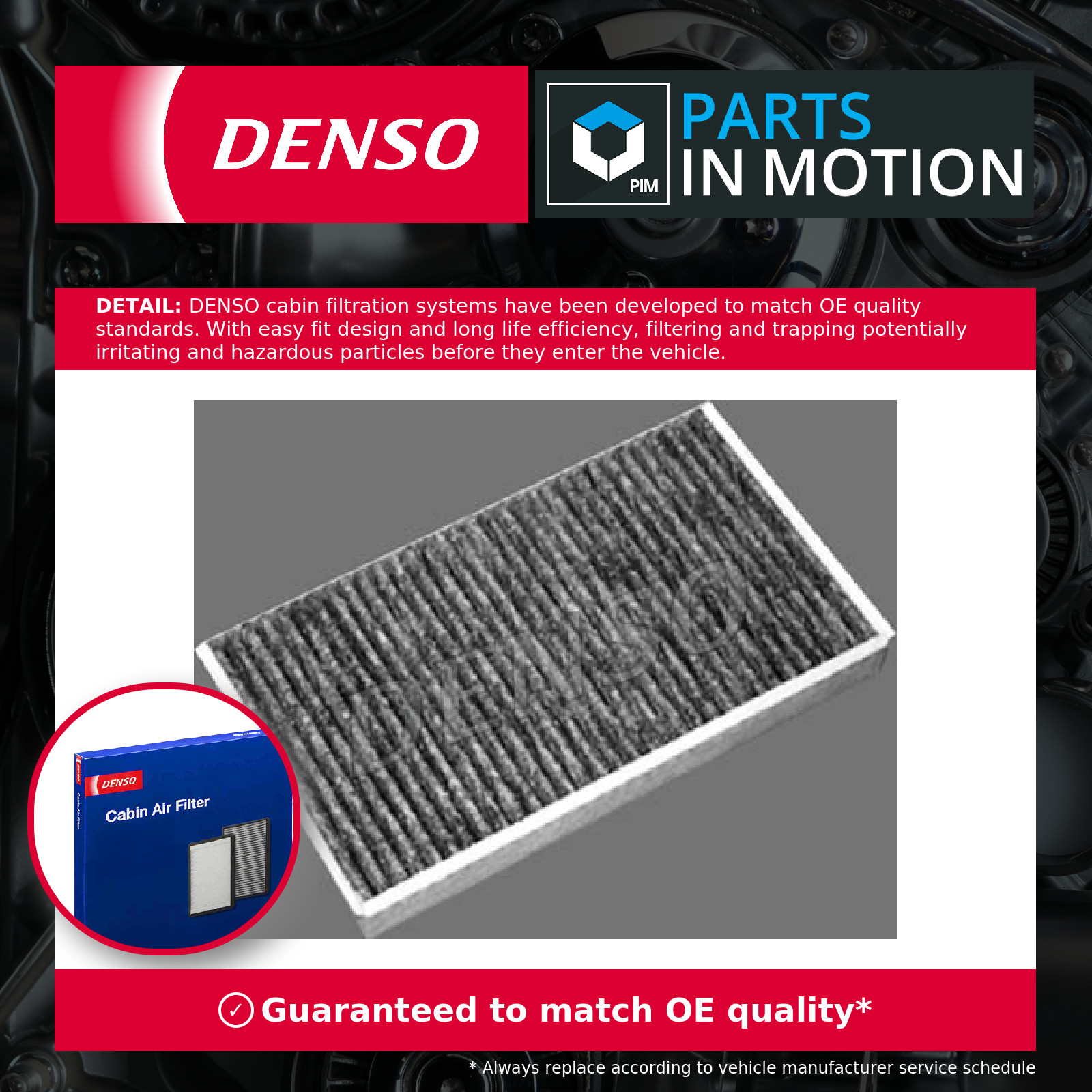 Pollen / Cabin Filter fits MERCEDES VIANO W639 3.0D 2006 on Denso 6398350347 New