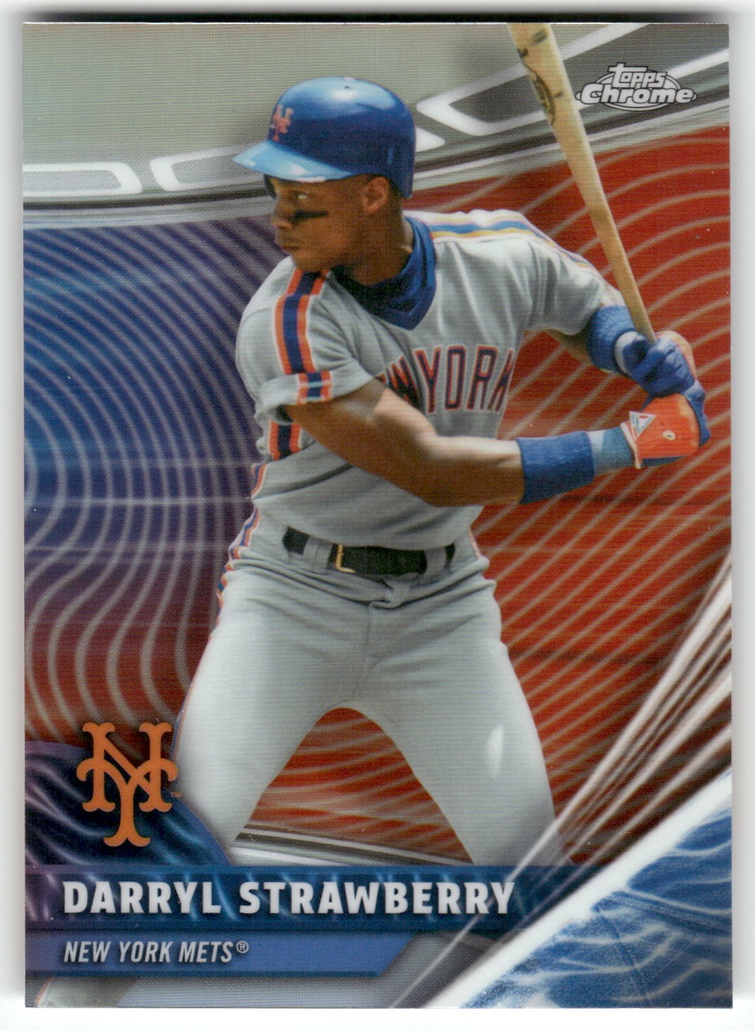 2026 Topps Chrome #RVA-21 Darryl Strawberry Chrome Rivals Away