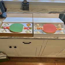 2 NEW sets - Trina Turk Alice Supply Co. Ping Pong Set (4 paddles, 8 balls)