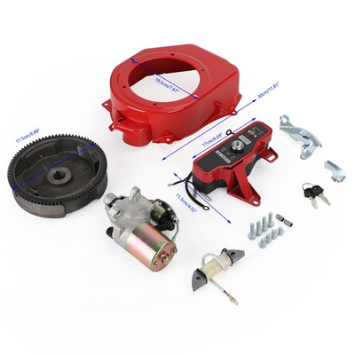 #ad 🔥Electric Start Kit Starter Ignition Fan Cover Fit Honda GX160 GX200 Flywheel $82.28
