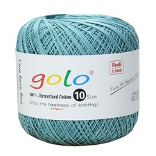 Cotton Crochet Thread Balls Size 10 - Porcelain Blue Knitting Yarn 611