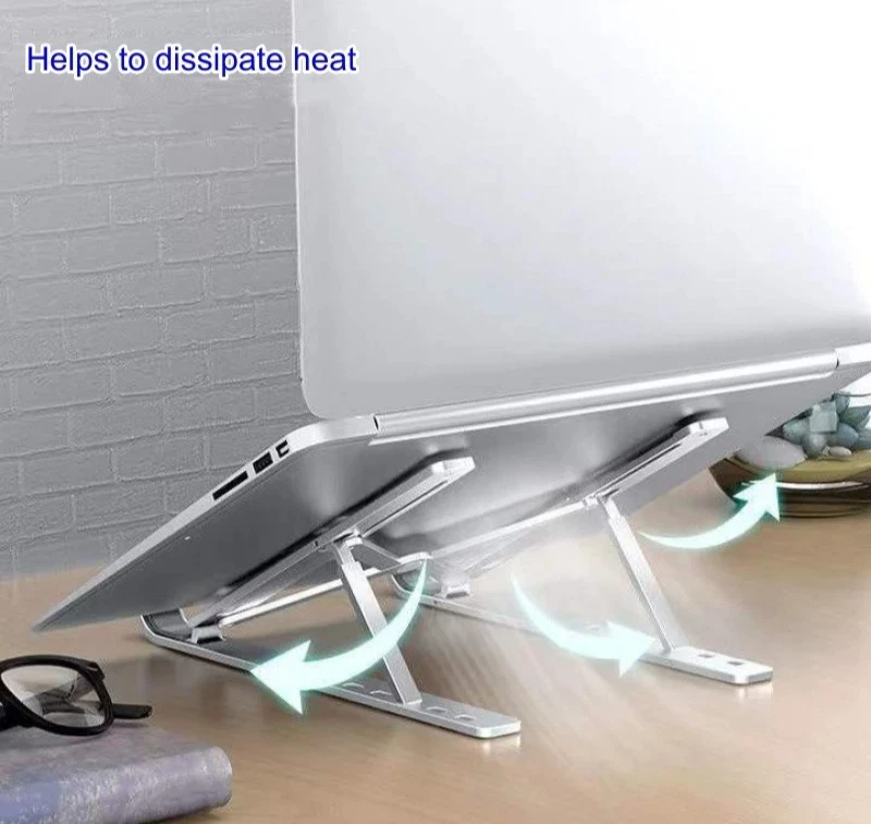 Laptop-Ständer Faltbar Verstellbar 10 Winkel für Notebook Tablet MacBook PC New - Bild 4 von 4