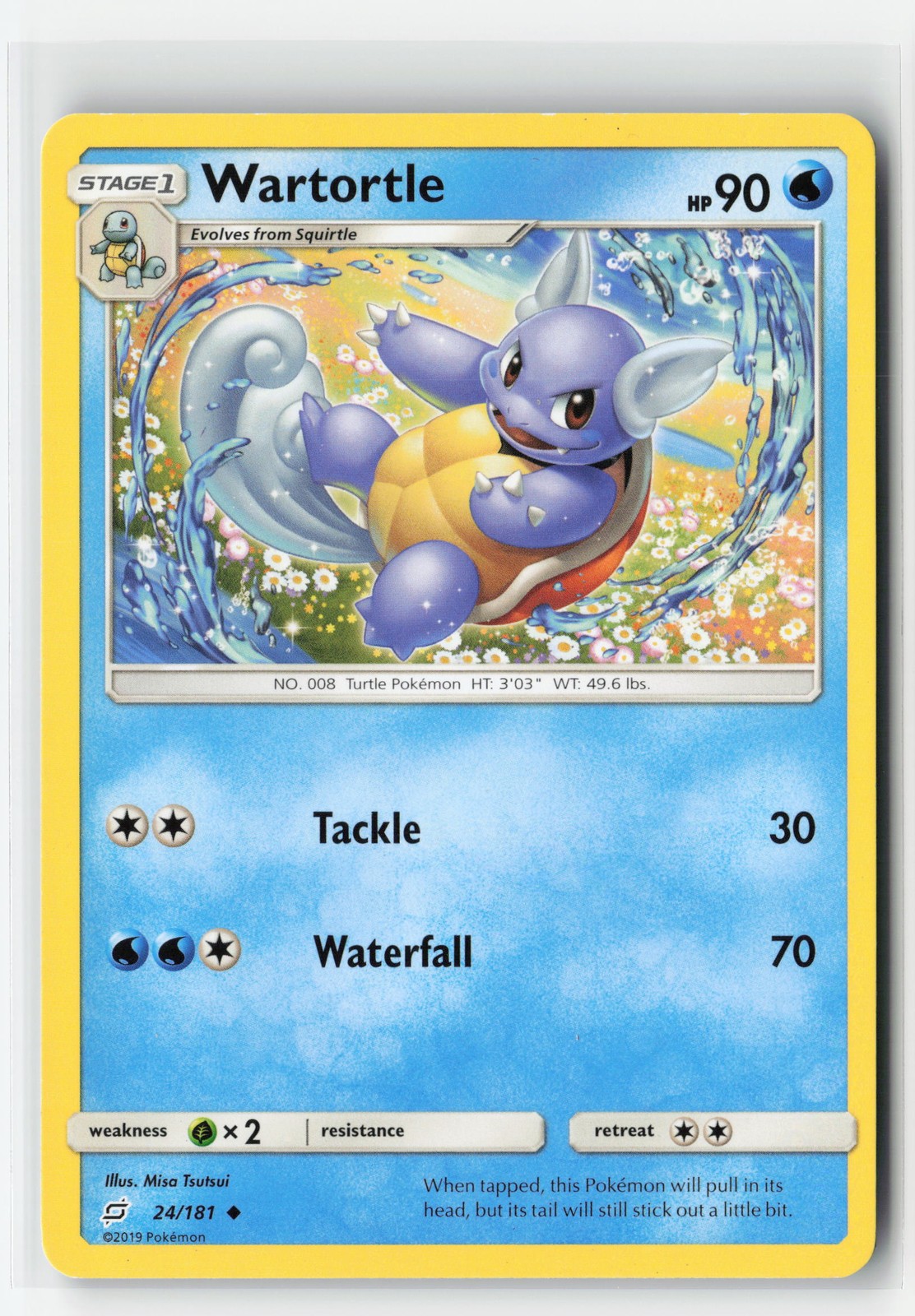 WARTORTLE 24/181 TEAM UP POKEMON TCG LP