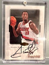 1999-00 Flair Showcase Fresh Ink Scottie Pippen Auto Autograph Trail Blazers
