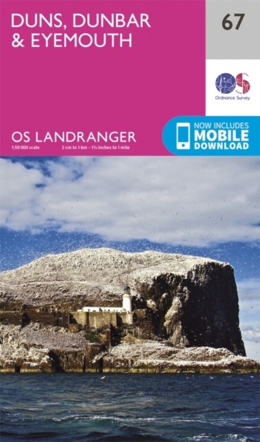 Ordnance Survey Landranger 67 Duns, Dunbar & Eyemouth Map With Digital Version Pink - Image 5